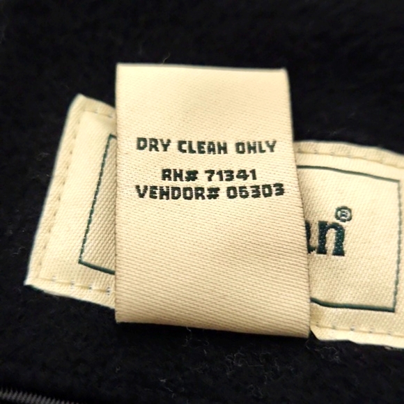 L. L. Bean Classic Lambswool Polo Coat 3/4 Length Black Size 12 LIKE NEW! - Picture 10 of 14